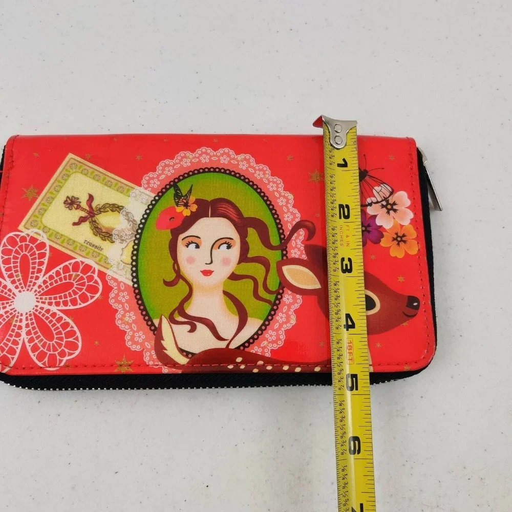 Derriere LA Porte Paris Clutch Wallet la fortune illustration by Magali Rieusset